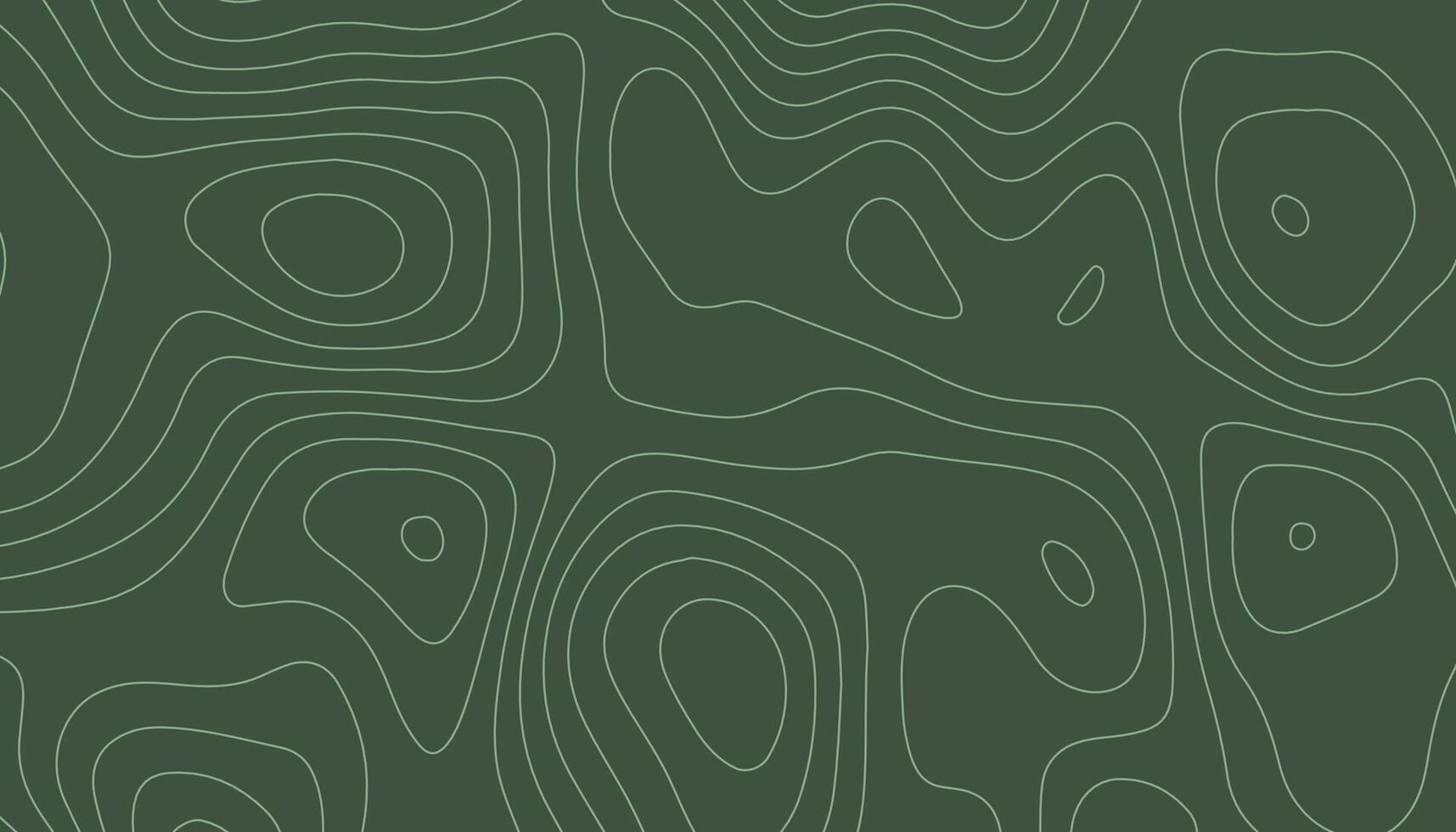 Dark Green Topography Pattern vector