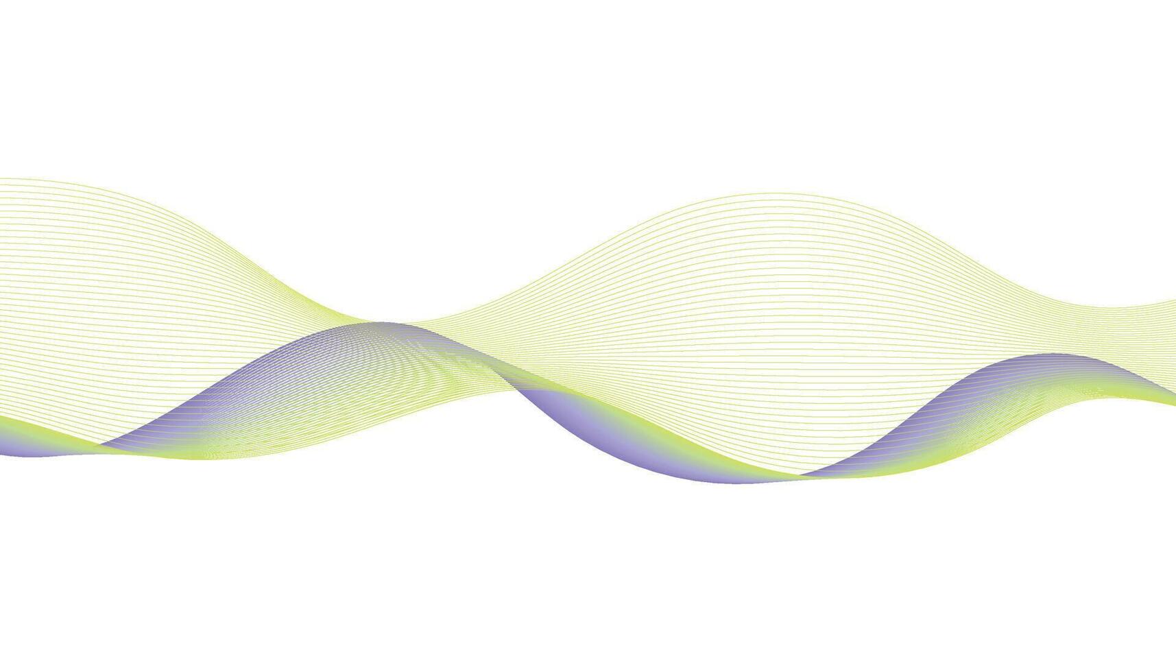 Purple and Green Abstract Wave Background vector