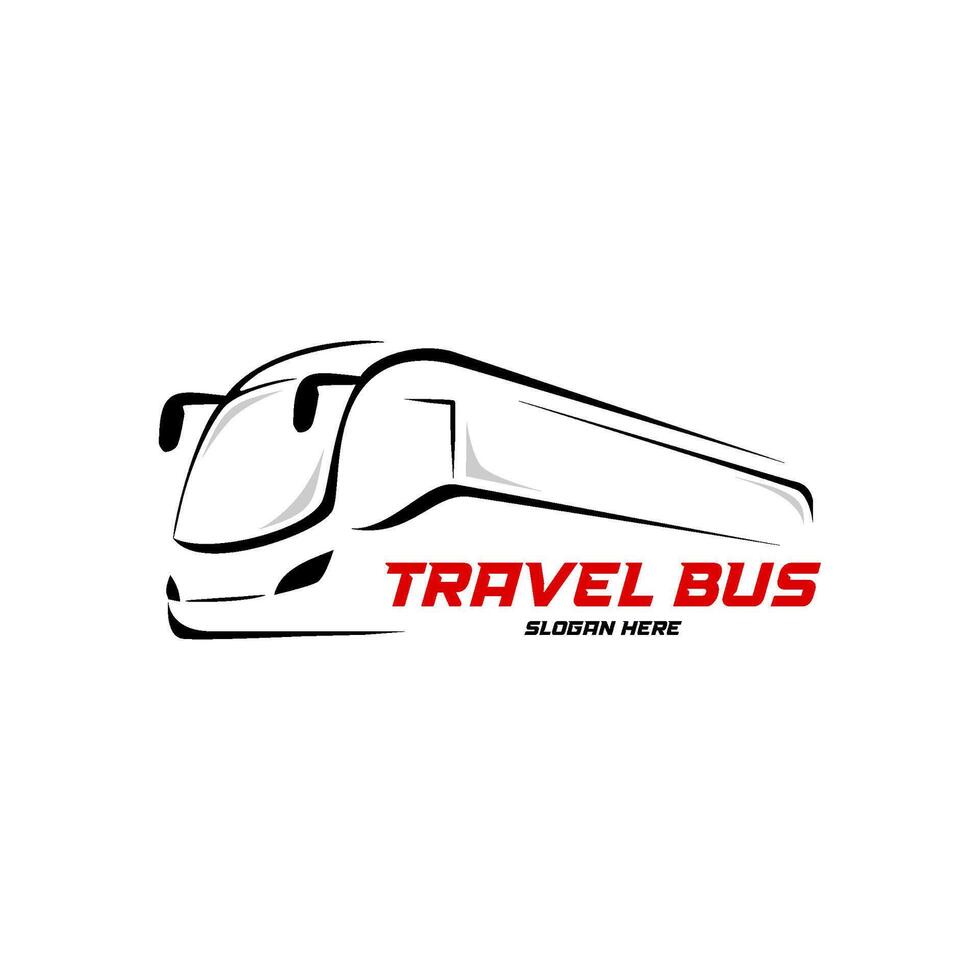 travel bus logo template vector