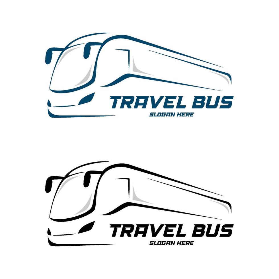 logo abstract of transport travel bus vector