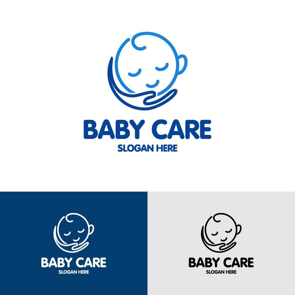 baby care logo template design vector