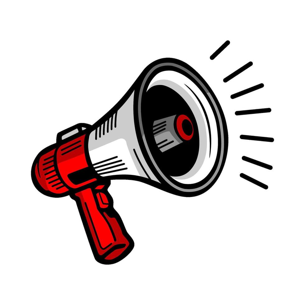 megaphone illustration design vector