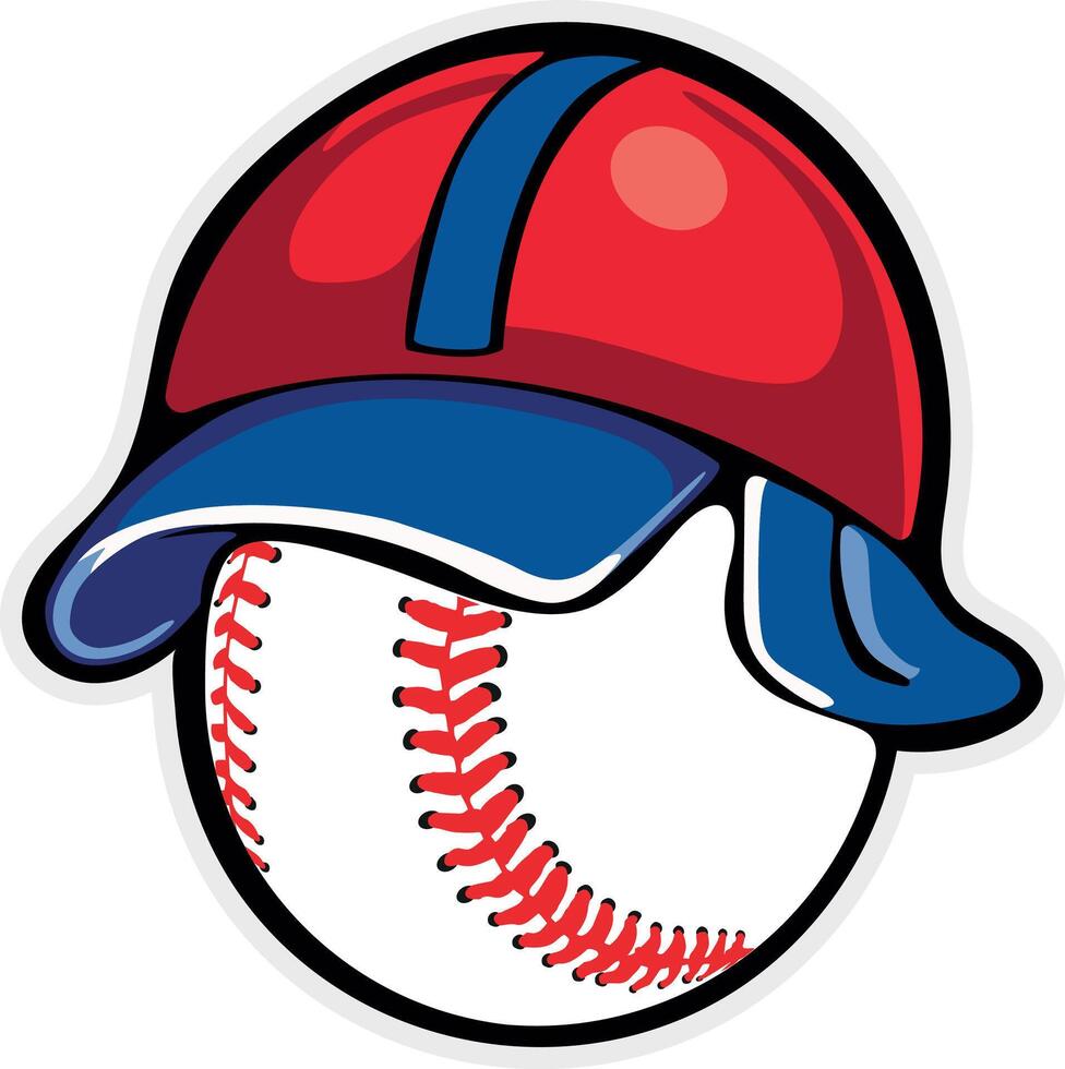 baseball ball mascotte vector