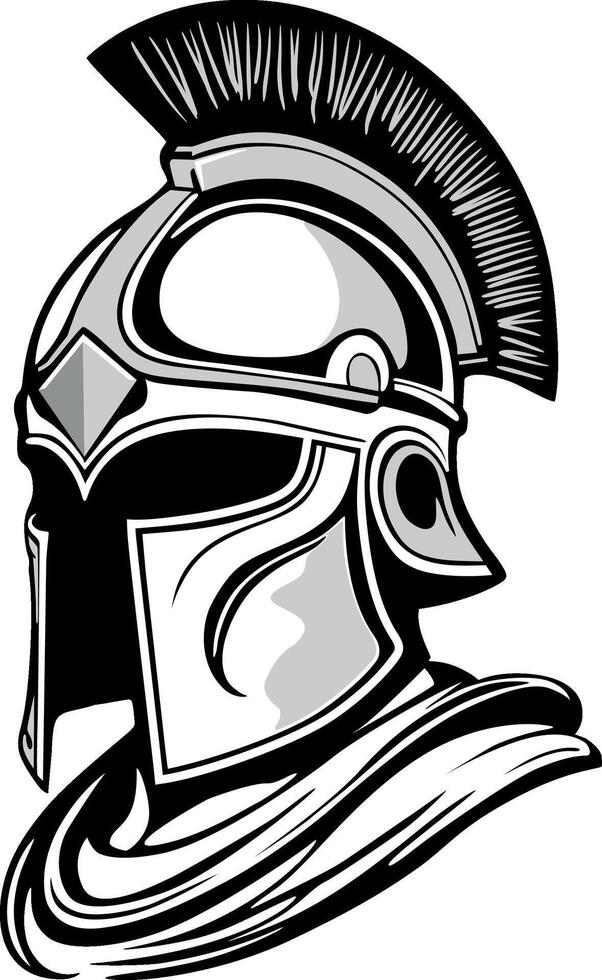 The Spartan Helmet vector