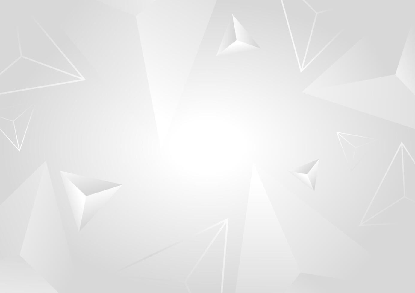 white abstract background with triangles and lines vector