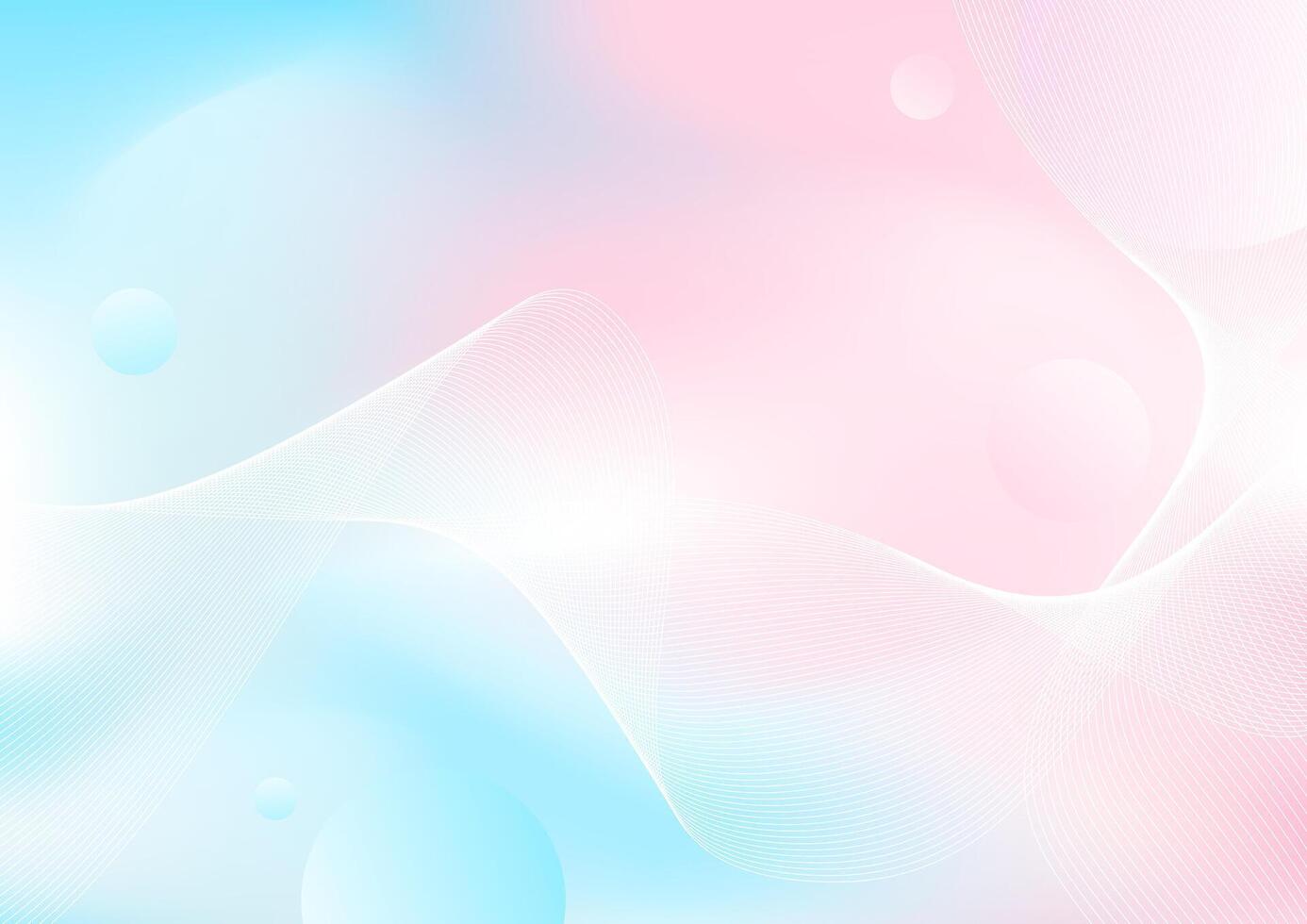 abstract background pink and blue colors with flowing line vector