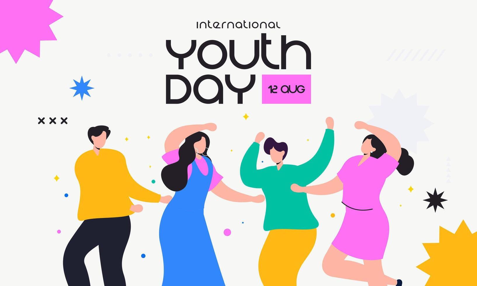 Youth Day celebration illustration vector