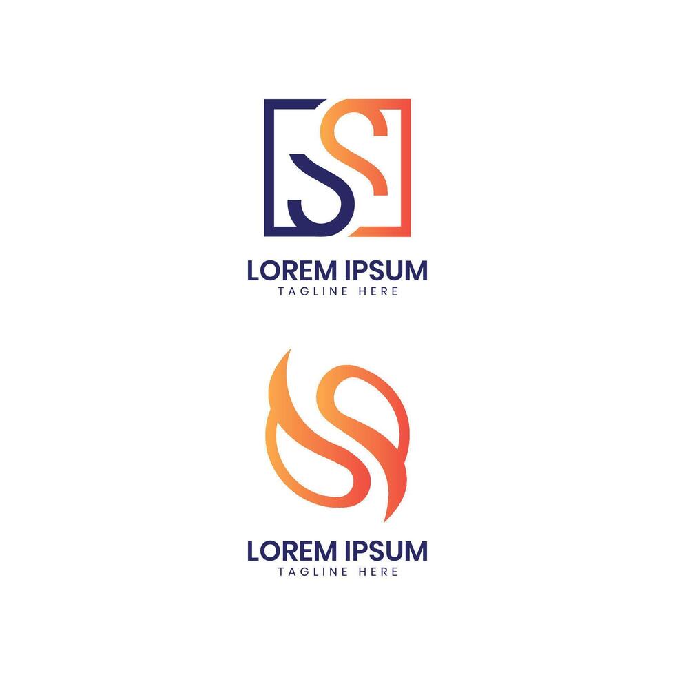 letter S logo design creative modern minimal concept unique professional monogram vector