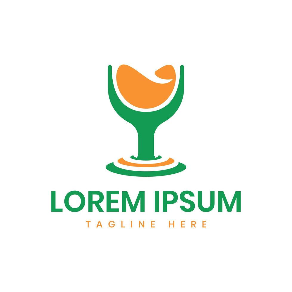 juice bar creative logo design for food and drink business vector