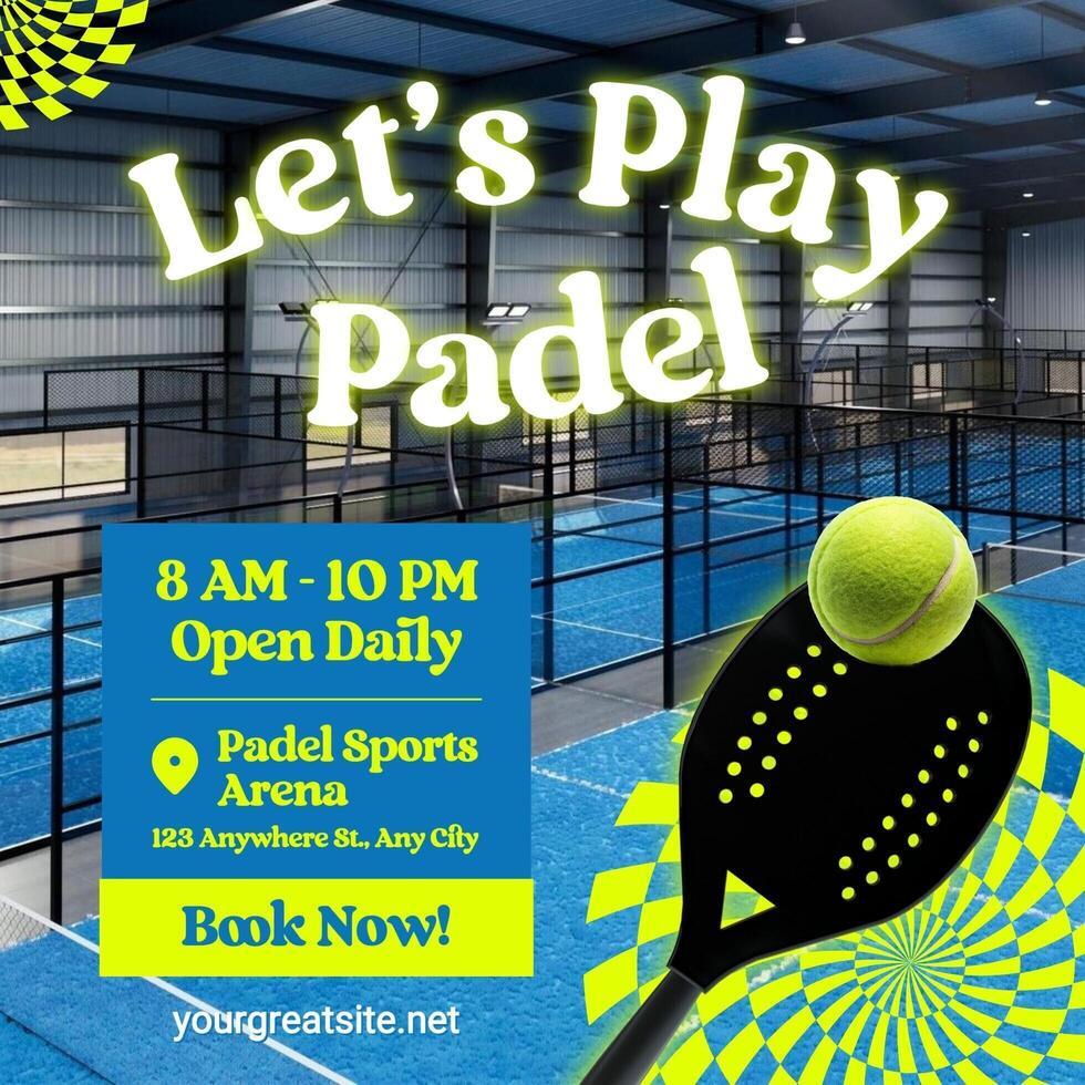Green Padel Sports Instagram Post template