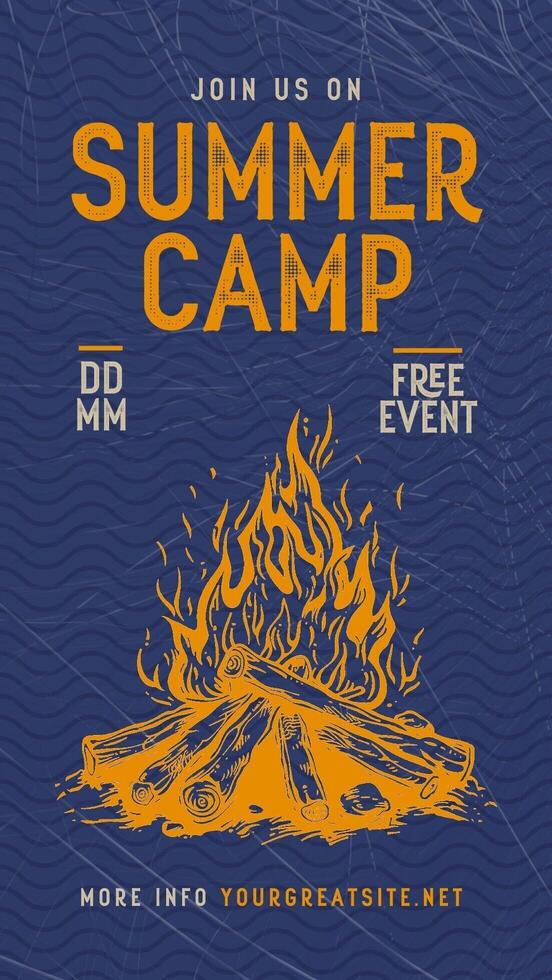 Summer Camp Invitation for Instagram Story Template