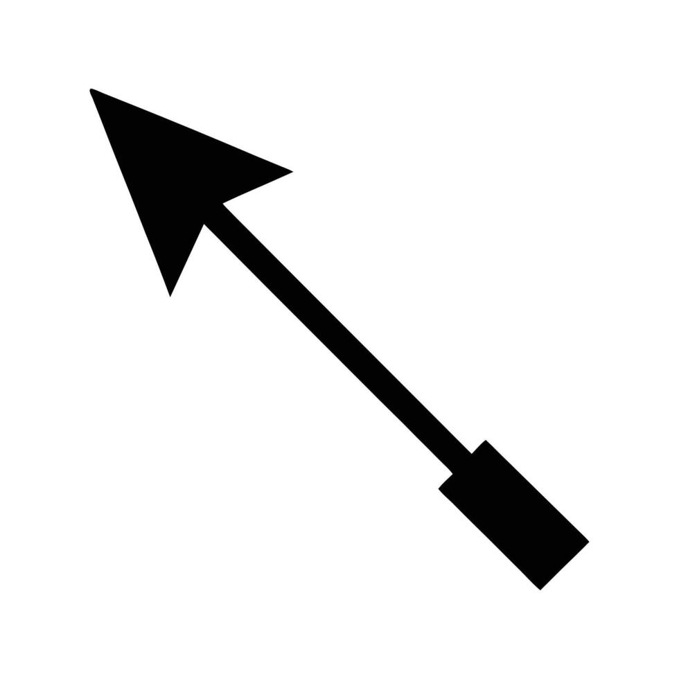 Abstract Arrow Symbol with White Background vector
