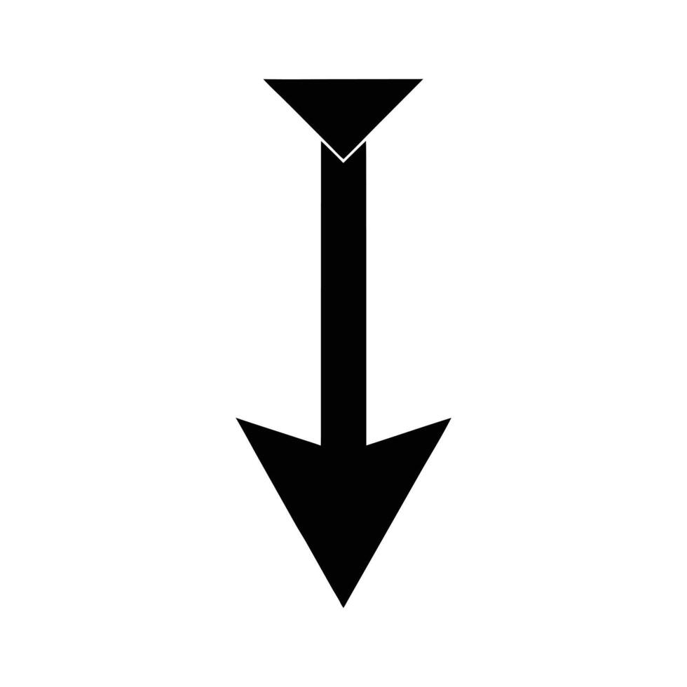Downward Pointing Arrow Icon vector