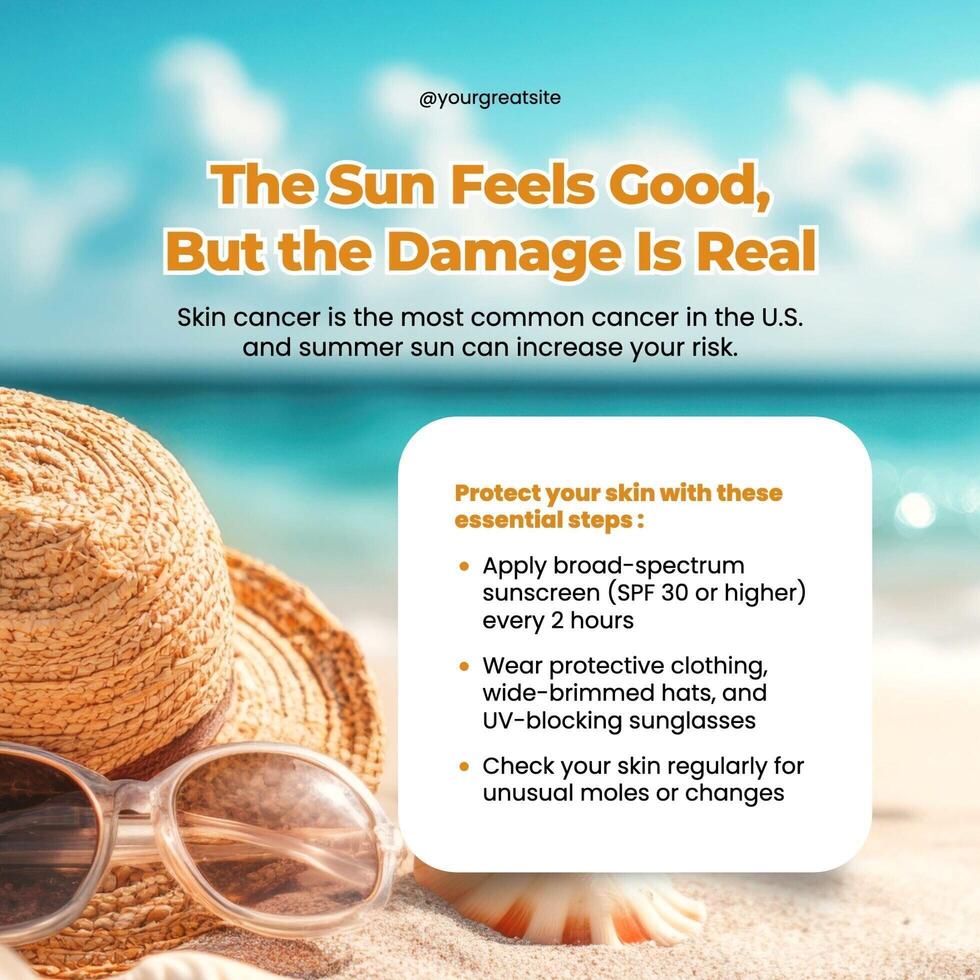 Summer Health PSA  Instagram Post Template