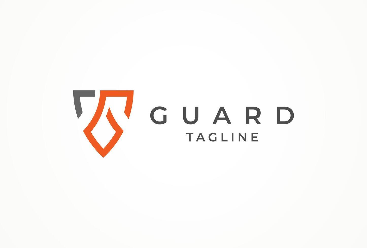 Abstract Letter G Guard Shield Logo for Security and Protection vector
