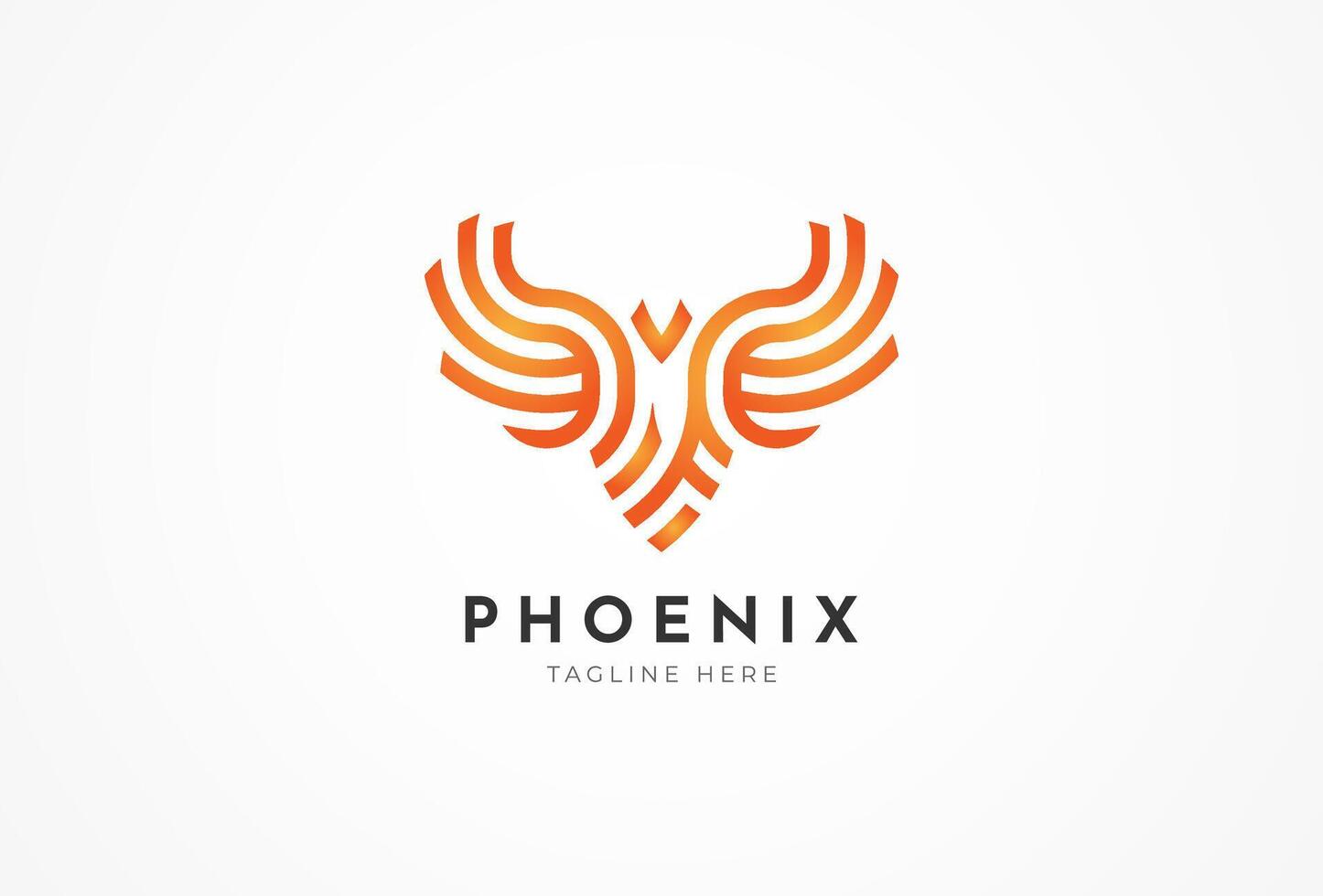 Phoenix Bird Logo vector