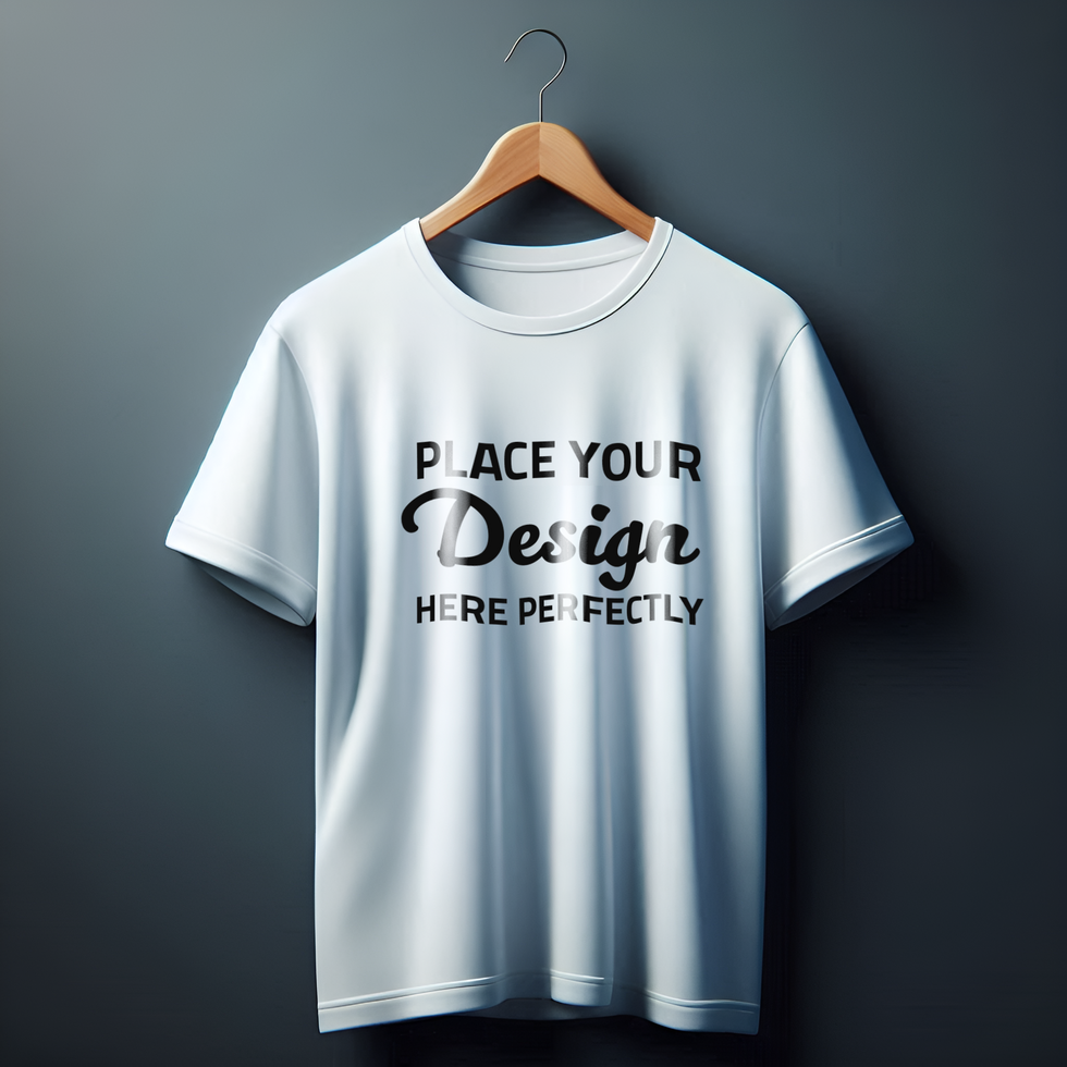 White t shirt mockup for placing design art psd