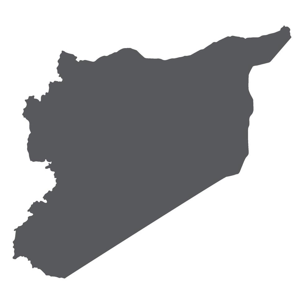 Syria map. Map of Syria in grey color vector