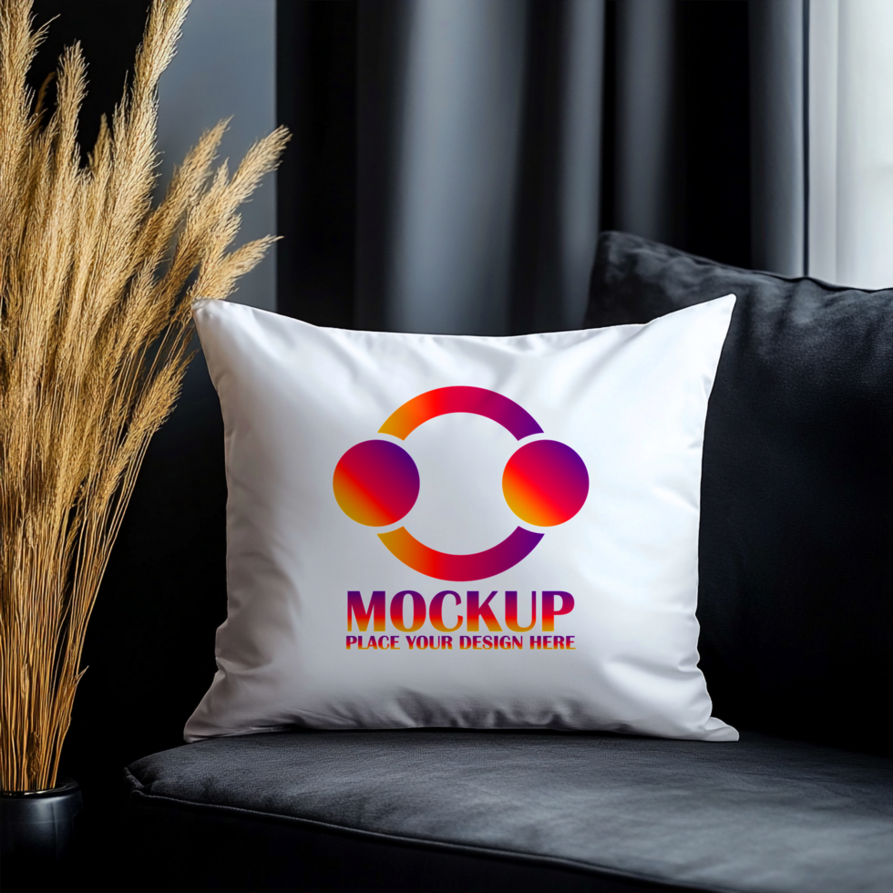 Pillow Mockup Showcase Your Logo Design psd