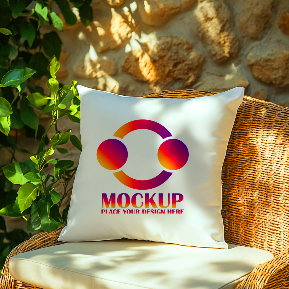 Pillow Mockup Showcase Your Logo Design on a Cozy Cushion Design psd