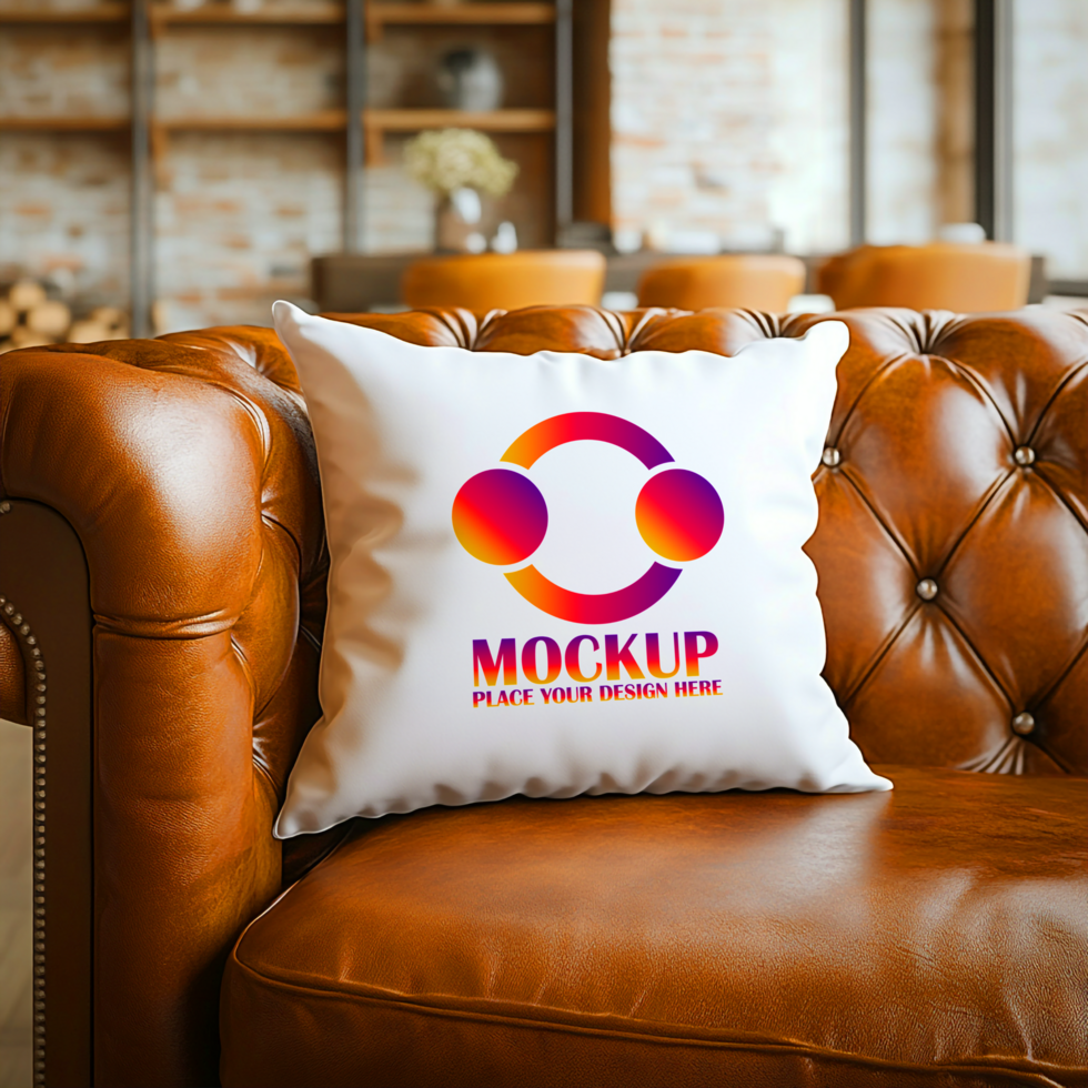 Brand Logo on Custom Pillow Marketing Branding Solutions psd
