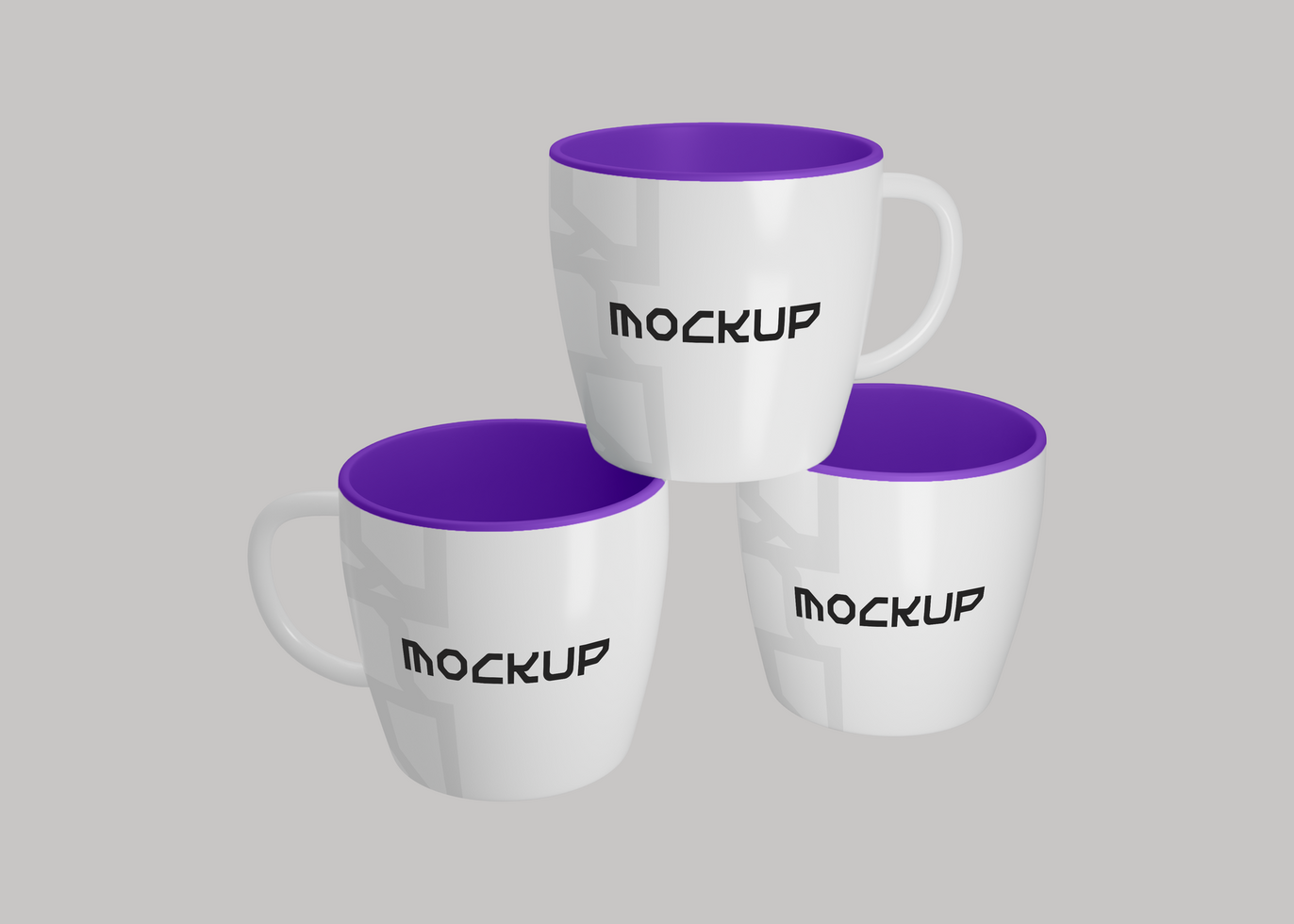 Oval Mug Mockup for Coffee Shop Branding Design psd