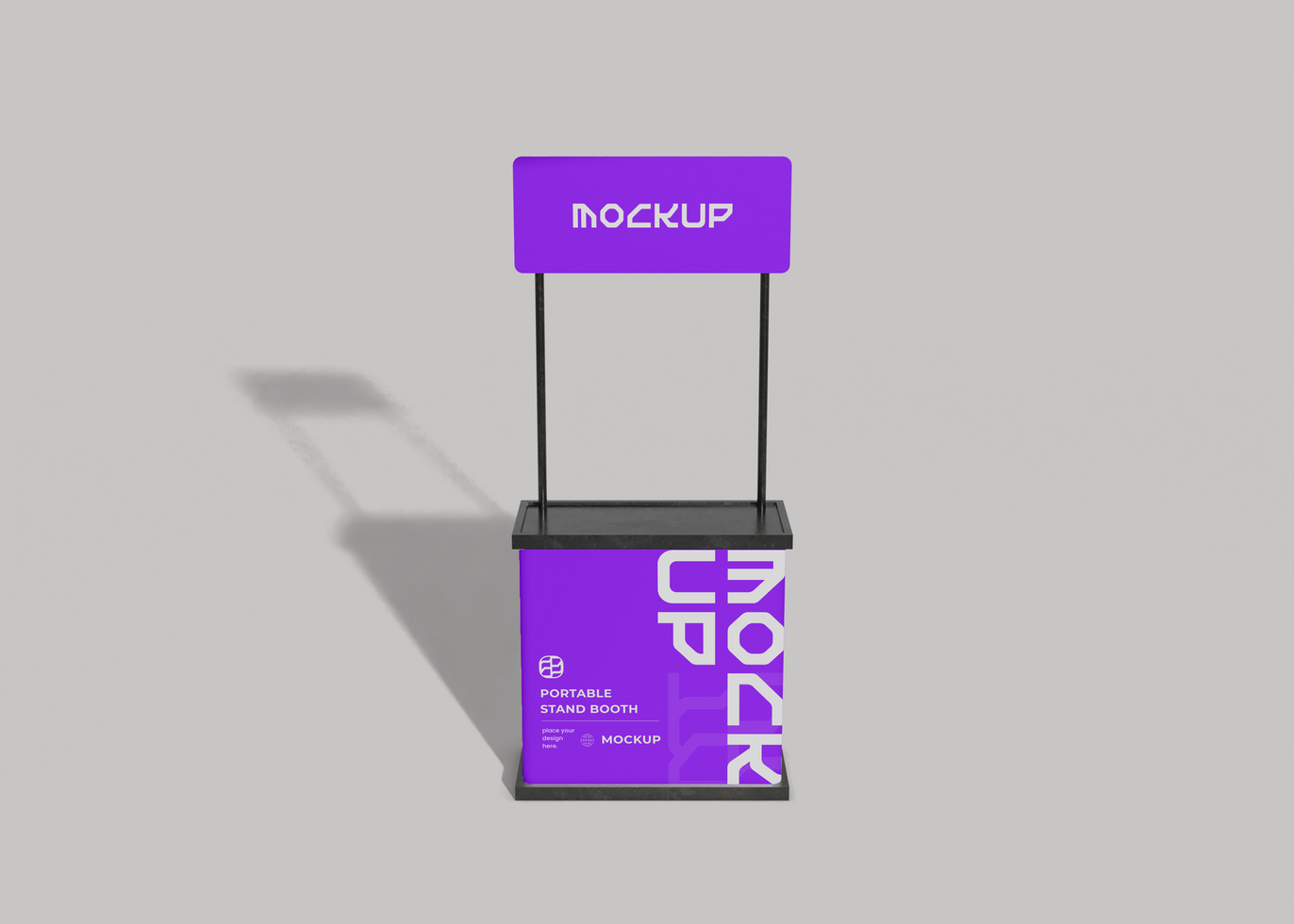 Portable Stand Booth Mockup psd
