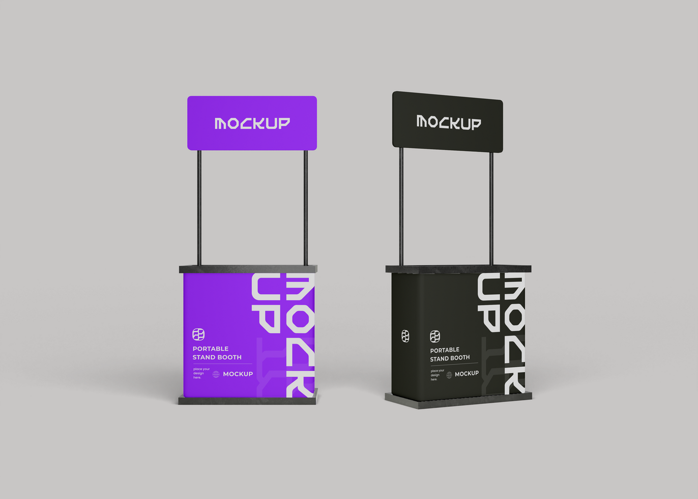 Event Booth Stand Mockup for Brand Identity Showcase psd
