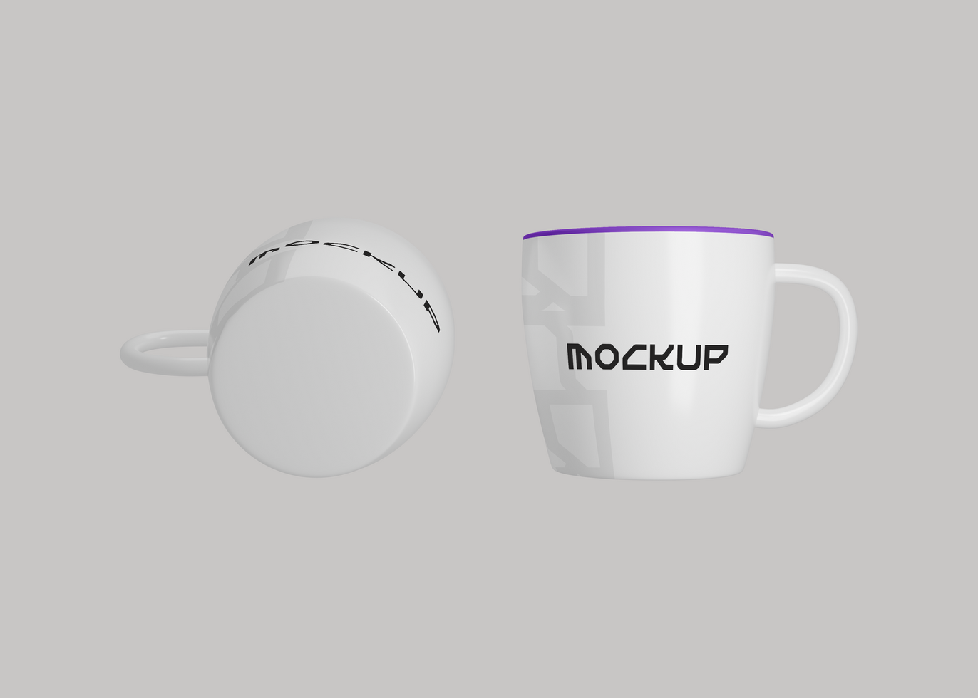 Oval Mug Mockup for Brand Identity psd