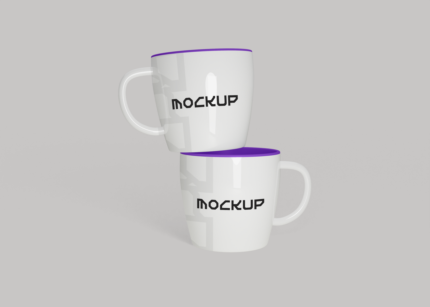 Oval Mug Mockup for Coffee Shop Branding psd