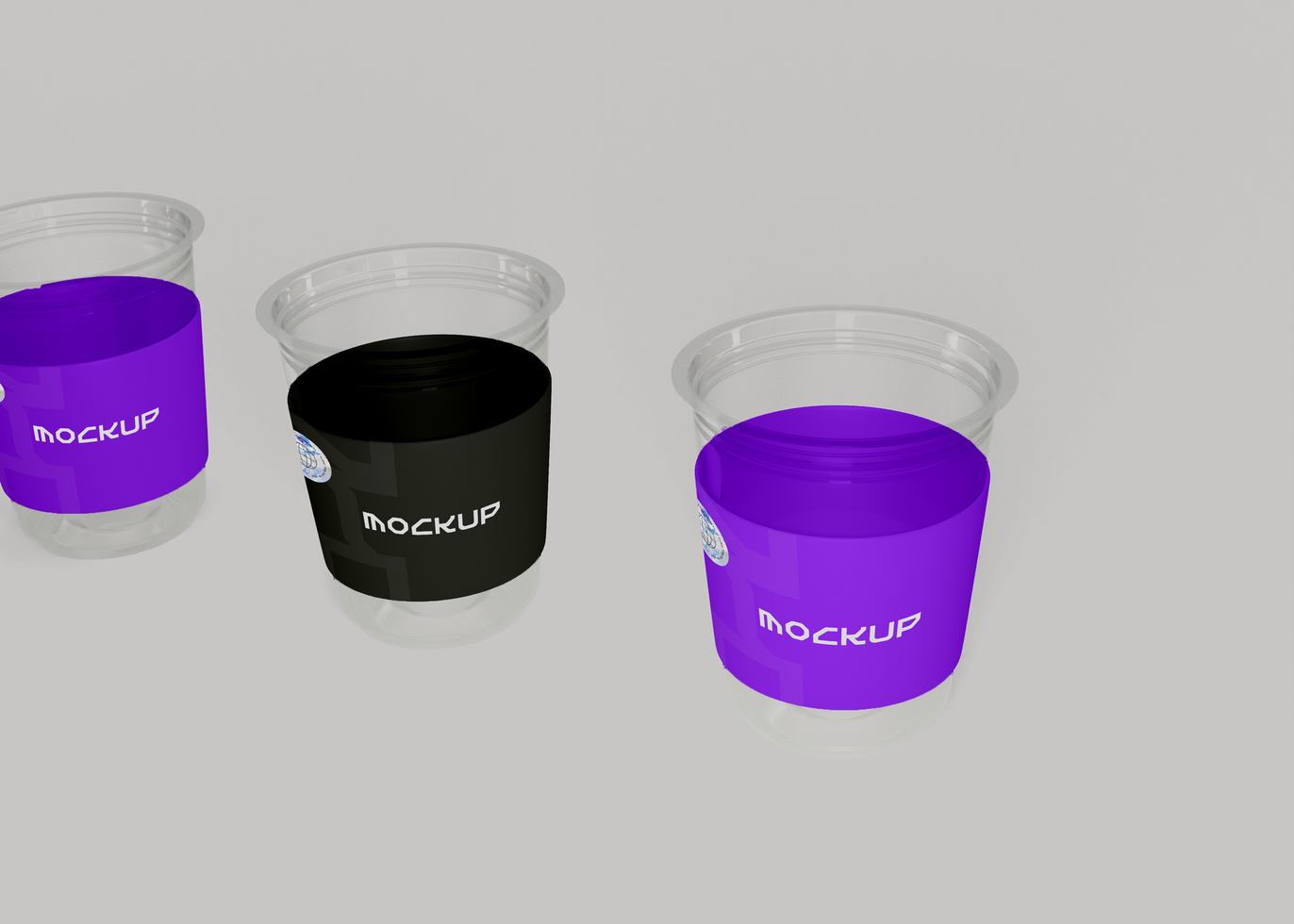 Transparent Coffee Cup Mockup for Branding Identity psd