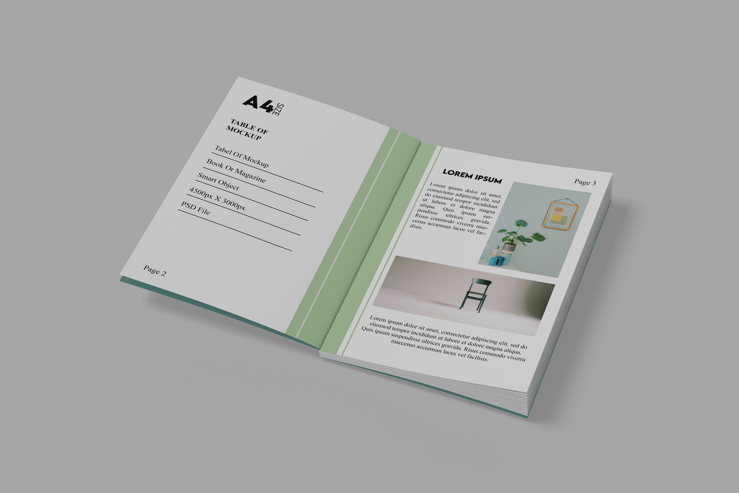 a4 brochure mockup psd