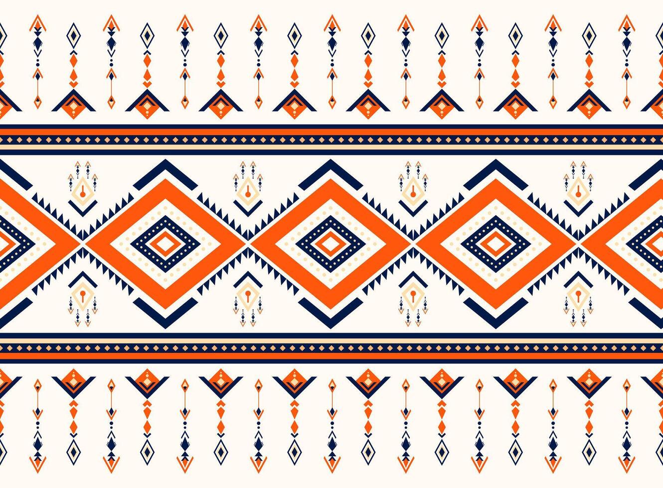 Geometric ethnic oriental pattern background vector