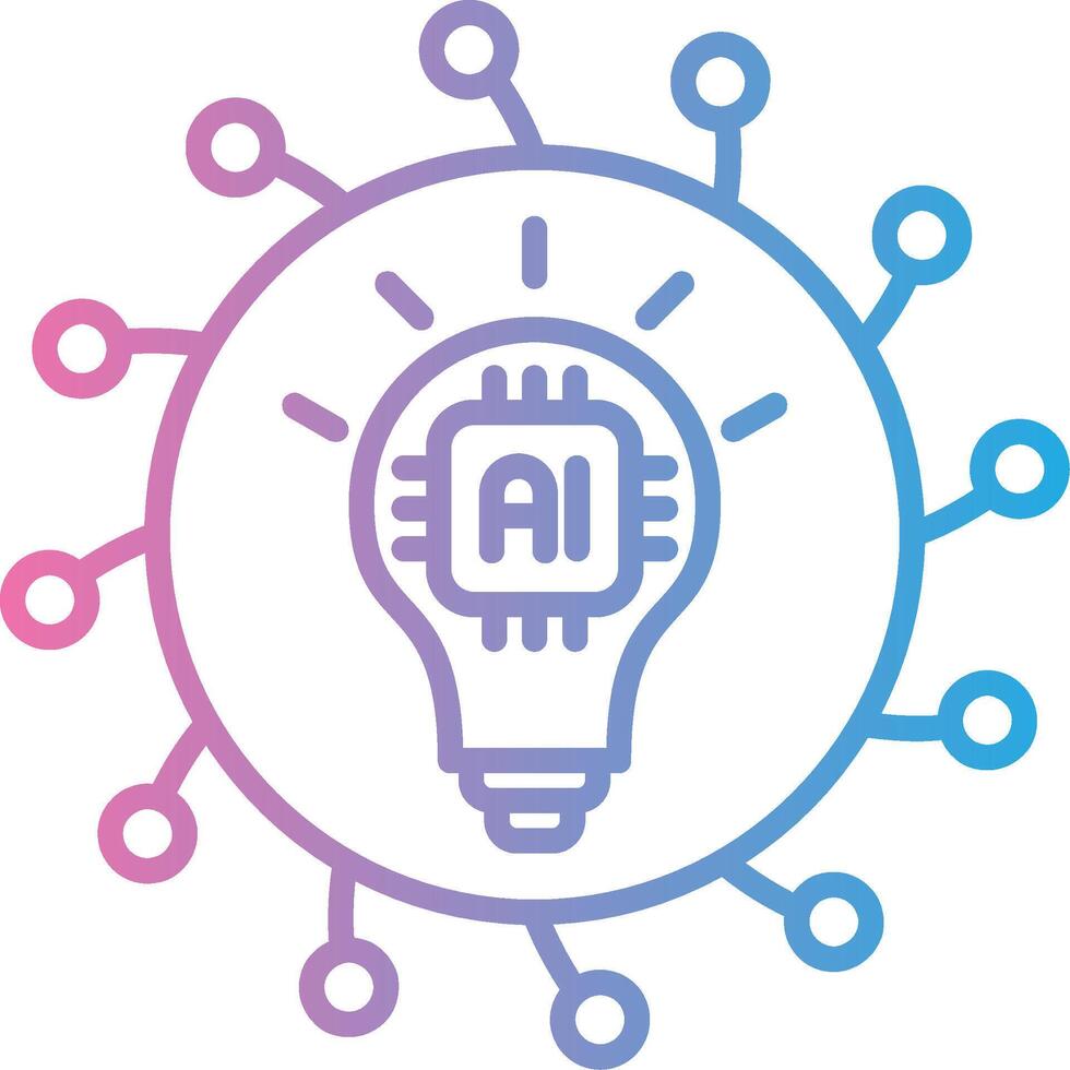 Ai and the future of work vector