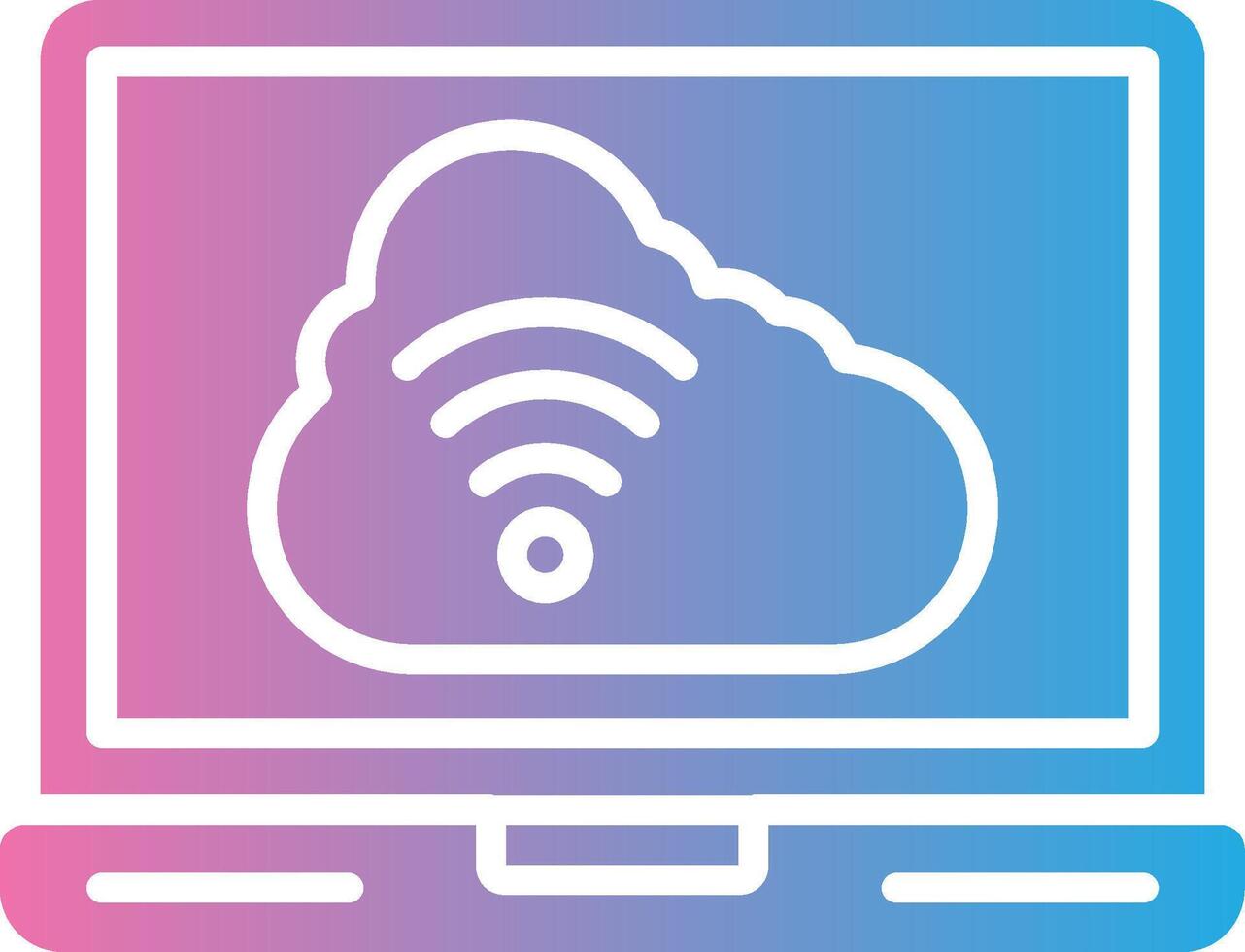 Cloud Computing Crystal Interface Object vector