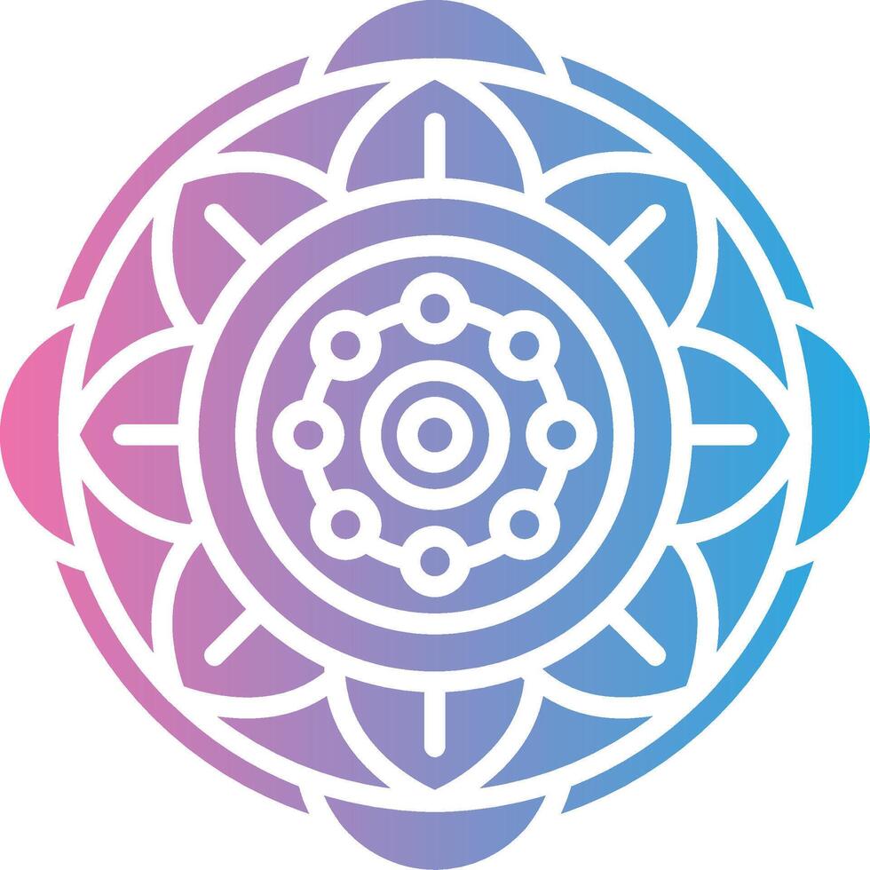 Mandala Crystal UI Stamp vector