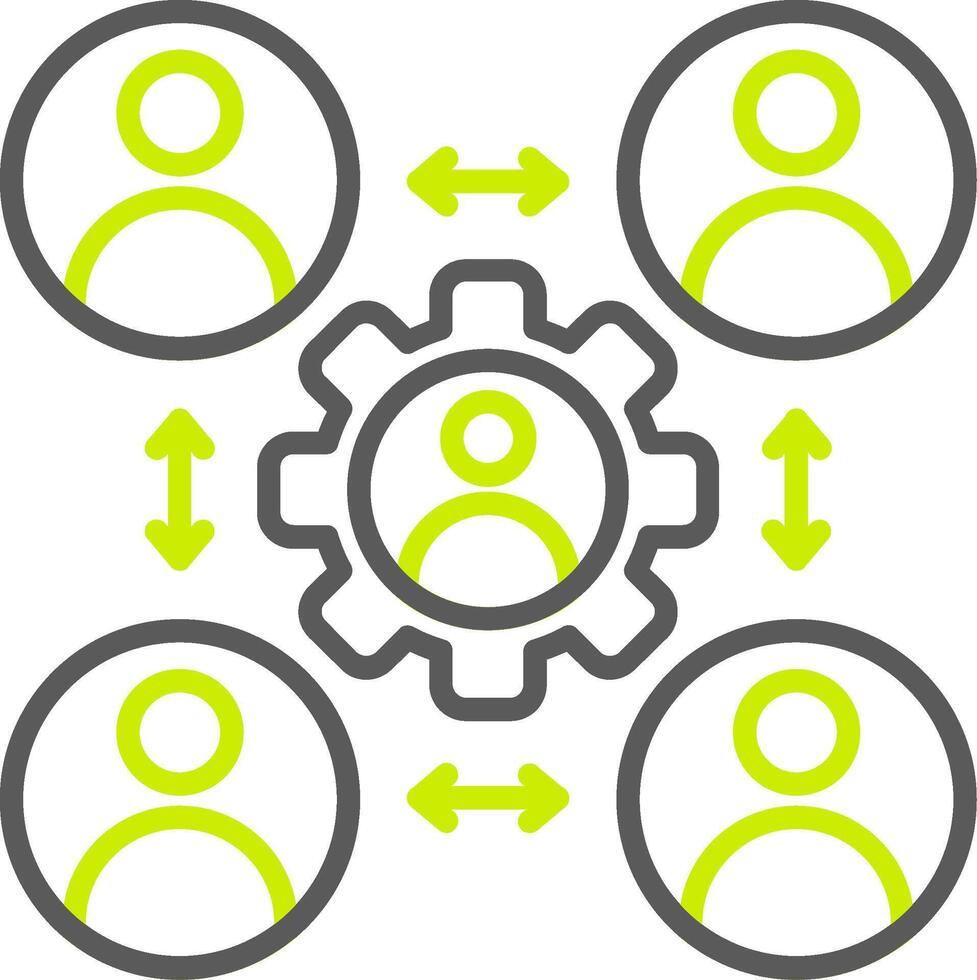 Stakeholder Crystal Core Icon vector