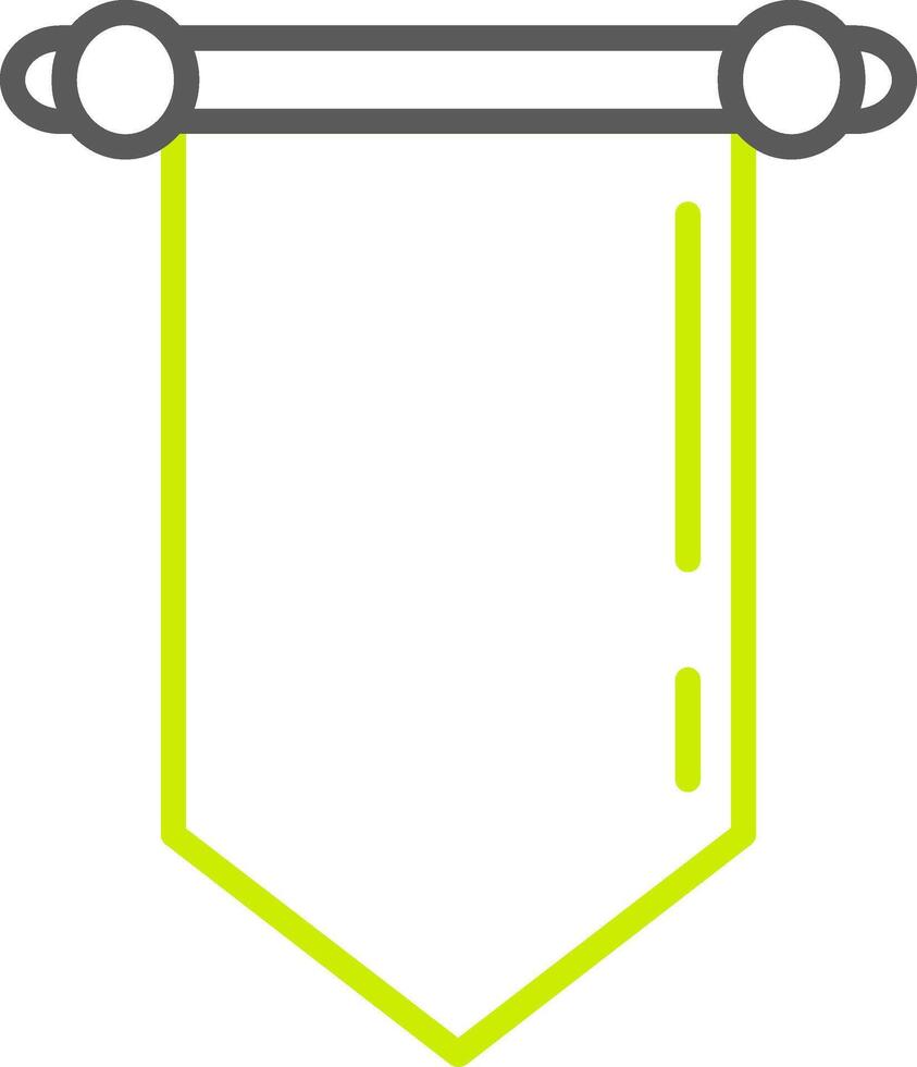 Down Arrow Virtual Line Art vector