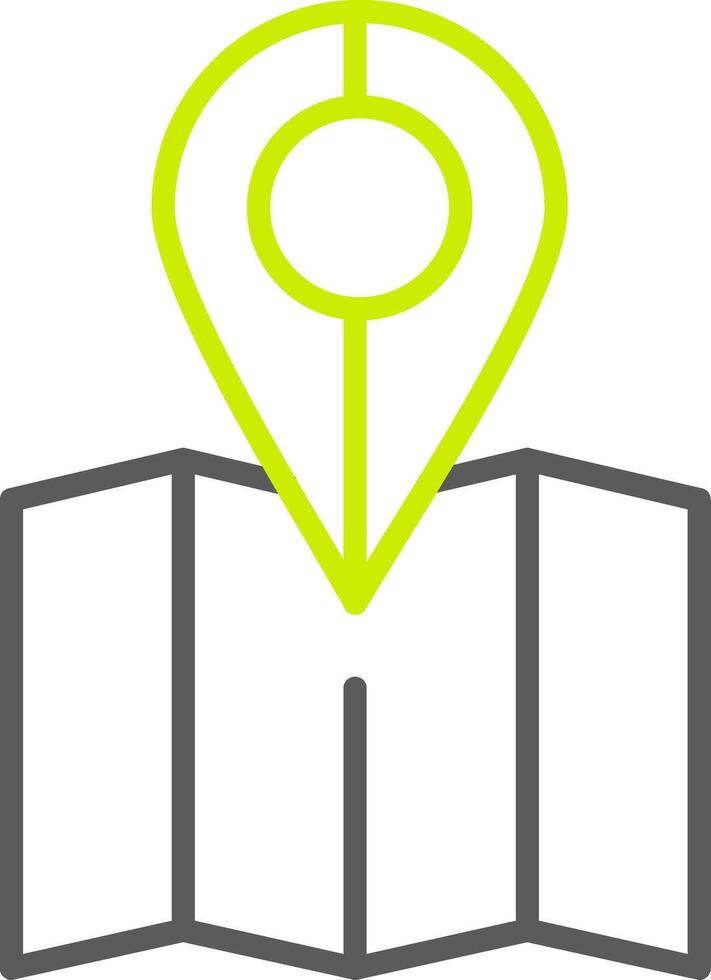 Location Pin Dynamic Symbol Sketch vector