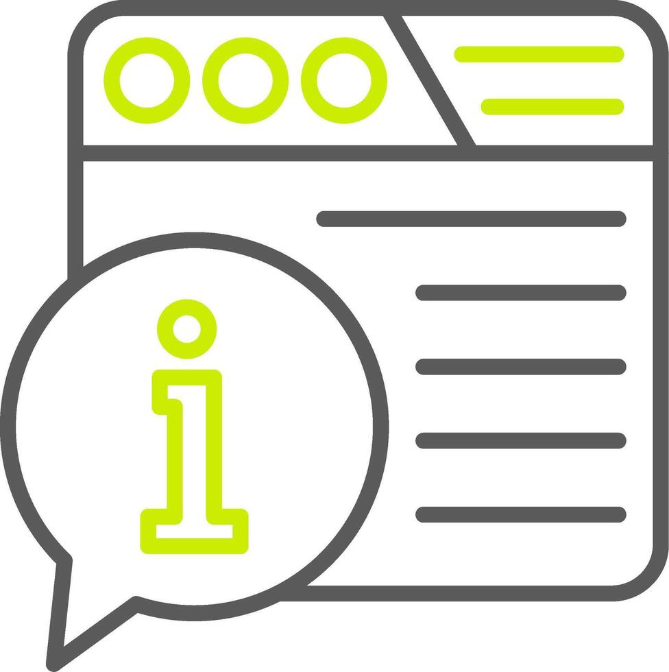 Information Neon Web Symbol vector