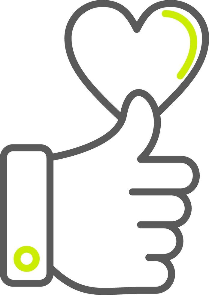 Like Expressive Digital Mark vector