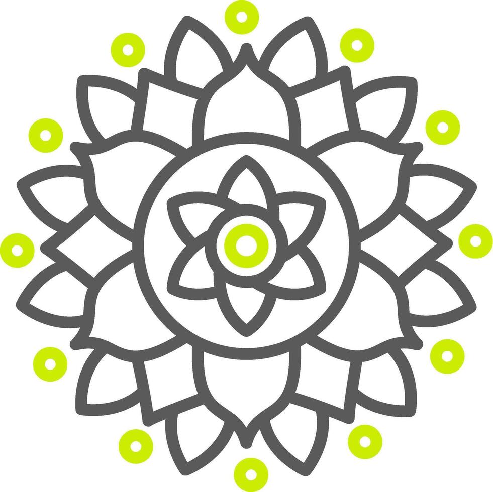 Mandala Bold Interface Object vector