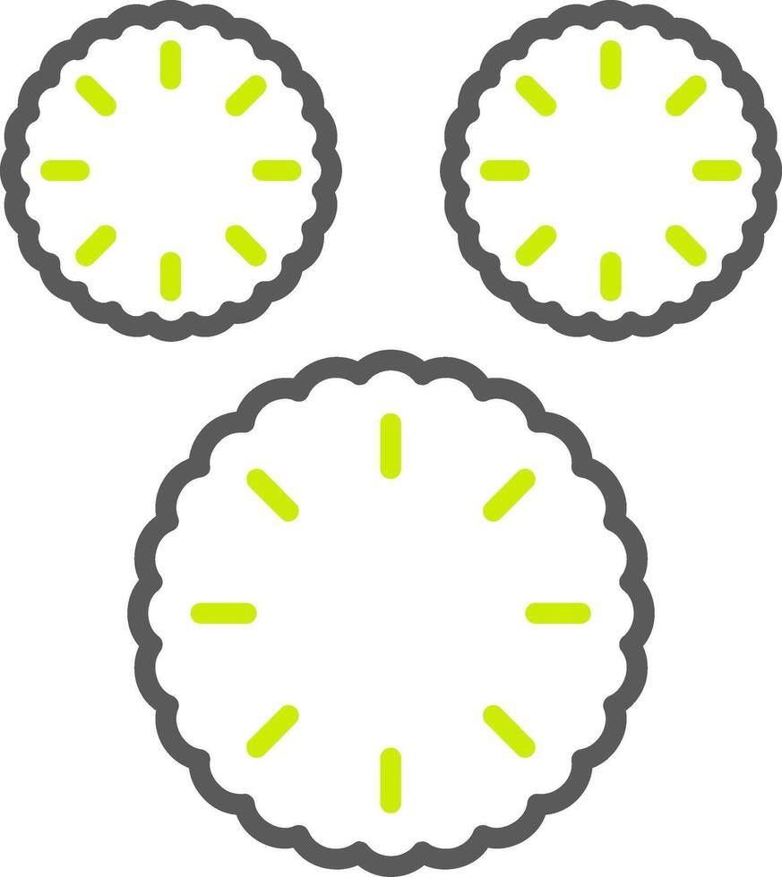 Pompom Tactile Flat Badge vector