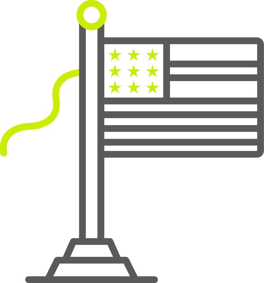 USA Flag Intuitive Interface Object vector