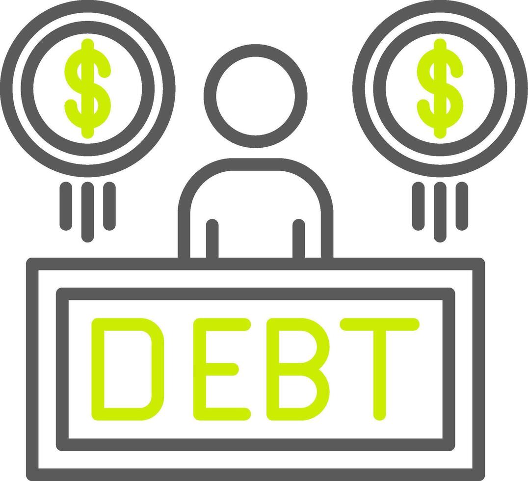 Debt Unified Line Art vector