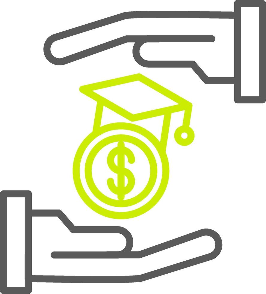 Scholarship Bold UI Stamp vector