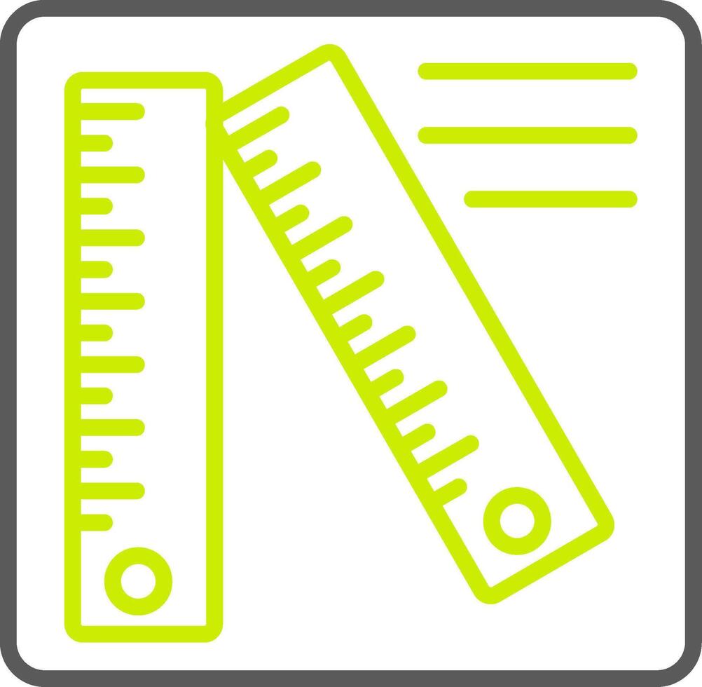 Ruler Bold System Element vector