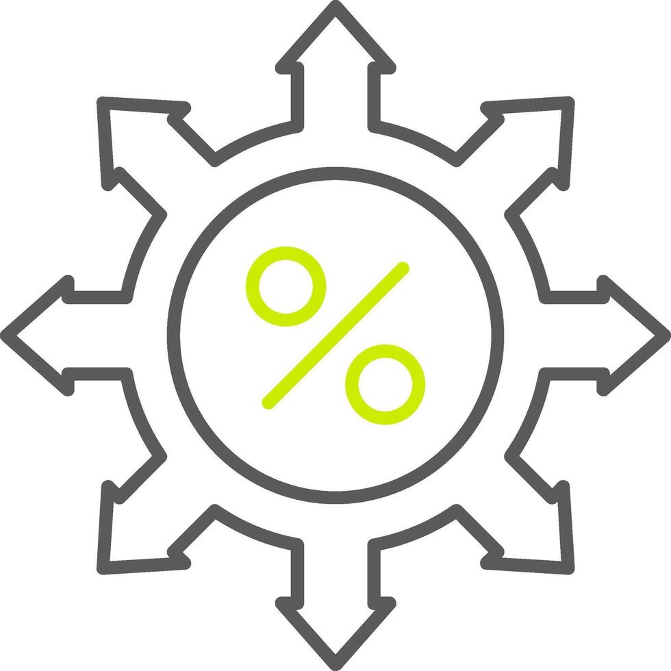 Percentage Global Digital Mark vector