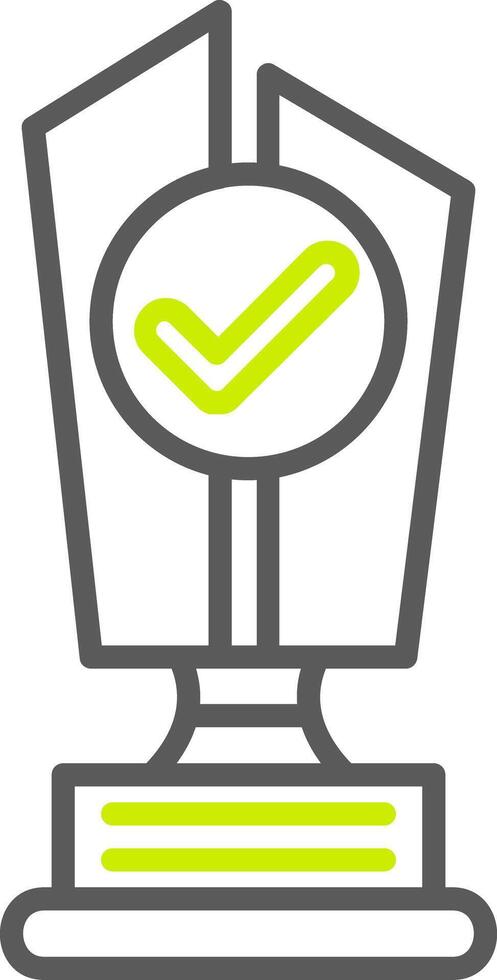 Trophy Cup Premium Web Symbol vector
