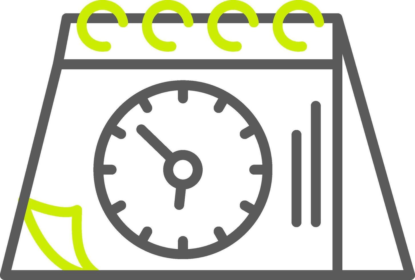 Calendar Efficient Flat Badge vector